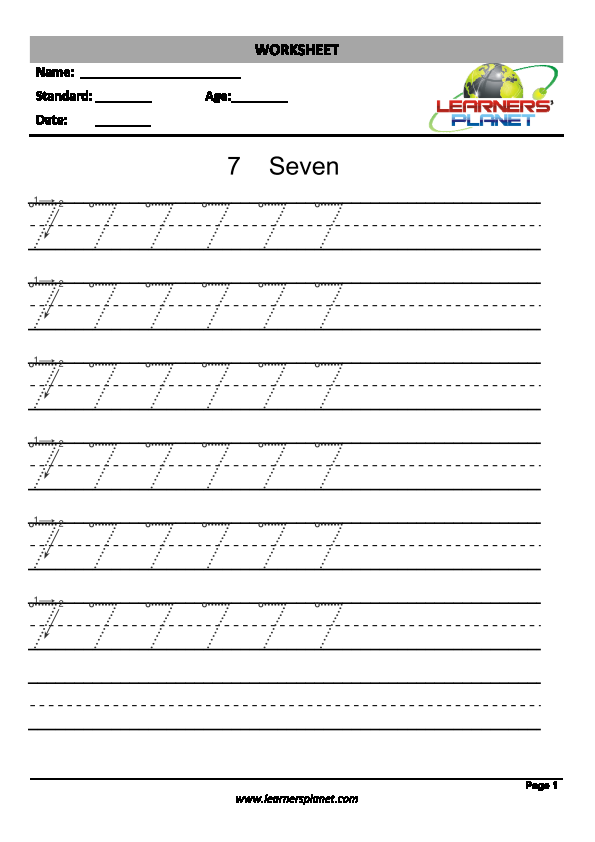 Writing numbers worksheets-counting worksheets for kindergarten 1-10 pdf